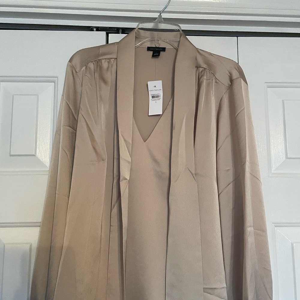 Elegant Tan Women's Blouse